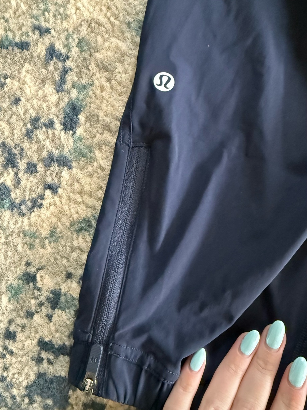 lululemon athletica adapted slate high rise crop navy blue - Picture 6 of 7
